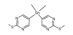 dimethylbis-(2-methylthiopyrimidin-5-yl)tin Structure