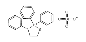 2,2,3-triphenyl-1,3,2-thiazaphospholidin-2-ium perchlorate Structure