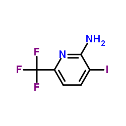 3-Iodo-6-(trifluoromethyl)-2-pyridinamine结构式