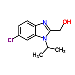 (6-Chloro-1-isopropyl-1H-benzimidazol-2-yl)methanol结构式