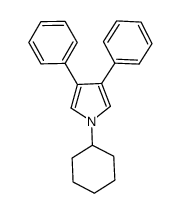 1-cyclohexyl-3,4-diphenyl-1H-pyrrole Structure