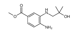 methyl 4-amino-3-[(2-hydroxy-2-methylpropyl)amino]benzoate结构式