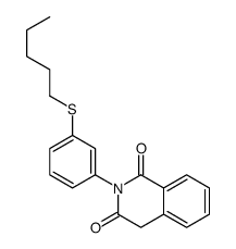 2-(3-pentylsulfanylphenyl)-4H-isoquinoline-1,3-dione Structure