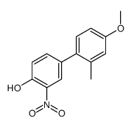 4-(4-methoxy-2-methylphenyl)-2-nitrophenol结构式