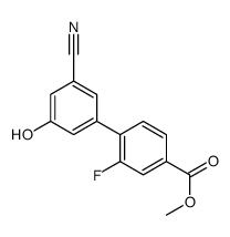 methyl 4-(3-cyano-5-hydroxyphenyl)-3-fluorobenzoate Structure