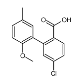 4-chloro-2-(2-methoxy-5-methylphenyl)benzoic acid Structure