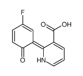 2-(3-fluoro-6-oxocyclohexa-2,4-dien-1-ylidene)-1H-pyridine-3-carboxylic acid Structure