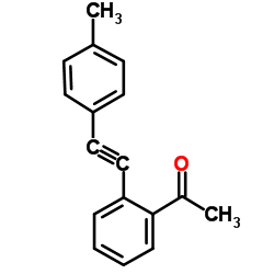 邻-(对-甲苯基乙炔基)苯乙酮结构式