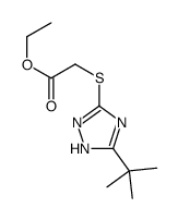 3-(1,1-dimethylethyl)-5-(ethoxycarboxy)-methylthio-1,2,4-triazole Structure