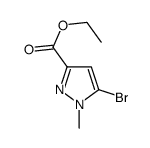 5-溴-1-甲基-1H-吡唑-3-羧酸乙酯结构式