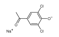 2,6-dichloro-4-acetylphenol sodium salt结构式