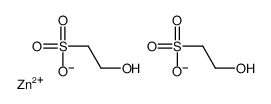 Ethanesulfonic acid, 2-hydroxy-, zinc salt (2:1) Structure