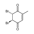 (5RS,6RS)-5,6-dibromo-2-methylcyclohex-2-ene-1,4-dione结构式