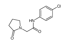 N-(4-chlorophenyl)-2-(2-oxopyrrolidin-1-yl)acetamide结构式