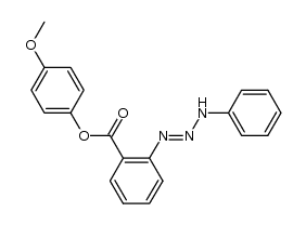 (E)-4-methoxyphenyl 2-(3-phenyltriaz-1-en-1-yl)benzoate Structure