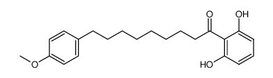 1-(2,6-Dihydroxyphenyl)-9-(4-methoxyphenyl)nonan-1-one结构式