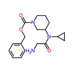 Benzyl 3-[cyclopropyl(glycyl)amino]-1-piperidinecarboxylate Structure