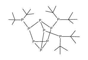 tris-(di-t-butylphospha)heptaphosphanortricyclane Structure