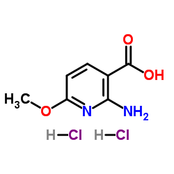 2-Amino-6-methoxynicotinic acid dihydrochloride Structure