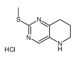 2-(Methylthio)-5,6,7,8-tetrahydropyrido[3,2-d]pyrimidine Hydrochloride structure