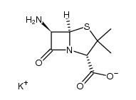 6β-amino-penicillanic acid, potassium salt结构式