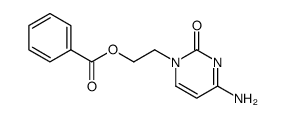 4-amino-1-(2-(benzoyloxy)ethyl)pyrimidin-2-one结构式