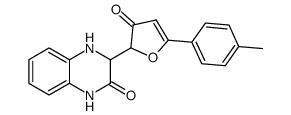 3-(3-Oxo-5-p-tolyl-2,3-dihydro-furan-2-yl)-3,4-dihydro-1H-quinoxalin-2-one结构式