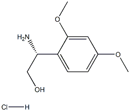 (2R)-2-AMINO-2-(2,4-DIMETHOXYPHENYL)ETHAN-1-OL HYDROCHLORIDE Structure