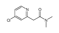 2-(4-chloro-pyridin-2-yl)-N,N-dimethyl-acetamide结构式