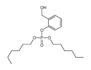 dihexyl [2-(hydroxymethyl)phenyl] phosphate结构式