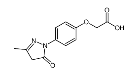 [4-(3-methyl-5-oxo-4,5-dihydro-pyrazol-1-yl)-phenoxy]-acetic acid Structure
