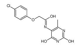 2-(4-chlorophenoxy)-N-(6-methyl-2,4-dioxo-1H-pyrimidin-5-yl)acetamide结构式