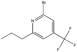 2-Bromo-6-propyl-4-trifluoromethyl-pyridine结构式