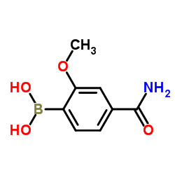4-Carbamoyl-2-methoxyphenylboronic acid structure