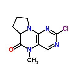 2-Chloro-5-methyl-6a,7,8,9-tetrahydropyrrolo[2,1-h]pteridin-6(5H)-one Structure