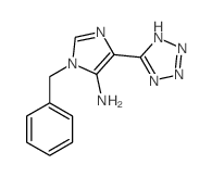 1H-Imidazol-5-amine,1-(phenylmethyl)-4-(2H-tetrazol-5-yl)- Structure