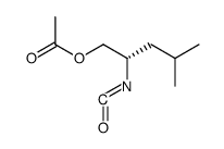 (S)-2-isocyanato-4-methylpentyl acetate Structure