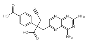 2,4-二氨基-alpha-(4-羧基苯基)-alpha-2-丙炔基-6-蝶啶丙酸图片