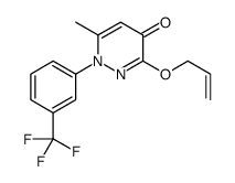 6-methyl-3-prop-2-enoxy-1-[3-(trifluoromethyl)phenyl]pyridazin-4-one Structure