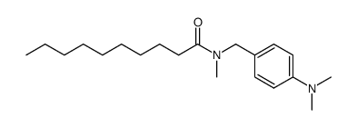 N-(4-(dimethylamino)benzyl)-N-methyldecanamide结构式