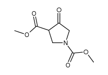 methyl 1-methoxycarbonyl-4-oxopyrrolidine-3-carboxylate Structure