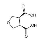 3,4-Furandicarboxylicacid,tetrahydro-,cis-(9CI) structure
