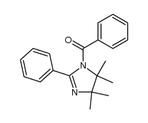 3-Benzoyl-4,4,5,5-tetramethyl-2-phenylimidazoline Structure