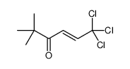6,6,6-trichloro-2,2-dimethylhex-4-en-3-one结构式