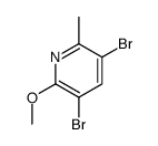 3,5-Dibromo-2-methoxy-6-methylpyridine Structure