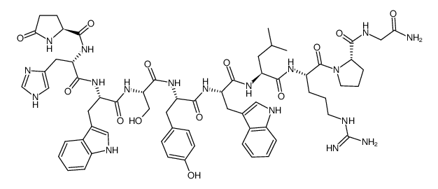 (Trp6)-LHRH trifluoroacetate salt结构式