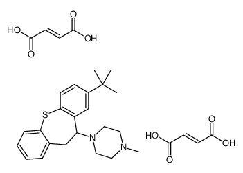 (E)-but-2-enedioic acid,1-(3-tert-butyl-5,6-dihydrobenzo[b][1]benzothiepin-5-yl)-4-methylpiperazine结构式