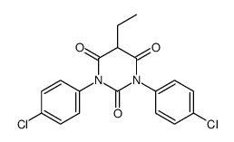 1,3-bis(4-chlorophenyl)-5-ethyl-1,3-diazinane-2,4,6-trione Structure