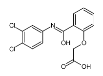 2-[2-[(3,4-dichlorophenyl)carbamoyl]phenoxy]acetic acid结构式