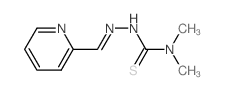 Hydrazinecarbothioamide,N,N-dimethyl-2-(2-pyridinylmethylene)-结构式